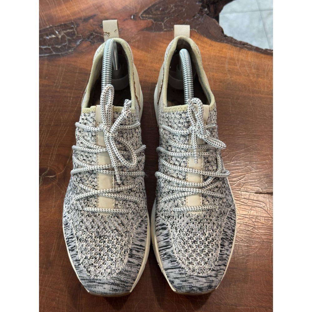 TOTO Women's Knit Sneakers Gray Lace-Up Casual‎ Comfort Shoes 8.5